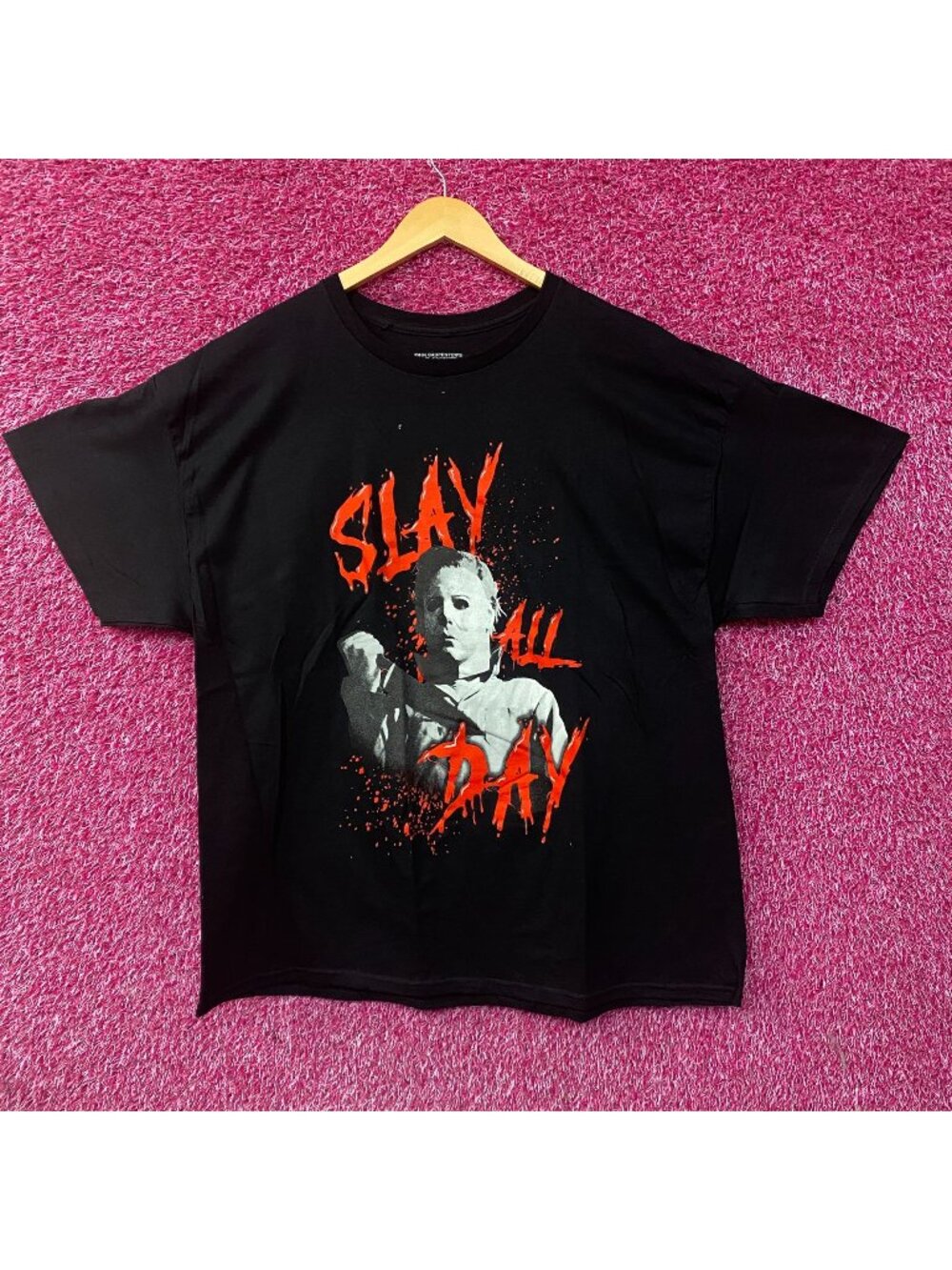 John Carpenter's Halloween Michael Myers Slay All Day Horror Tshirt size 2XL